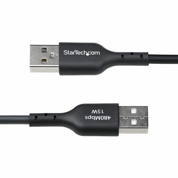 Cable USB A a USB-C Startech USB2AC2MNC Negro 2 m 1