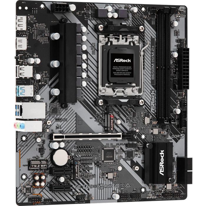 ASRock Placa Base B650M-H/M.2+ para AMD Zócalo AM5 DDR5 Micro ATX 3