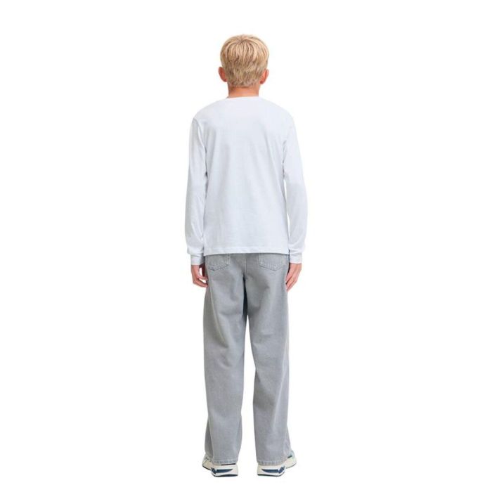 Camiseta de Manga Larga Infantil Jack & Jones Jjurban Ls Crew Neck Blanco 8-9 Años 2