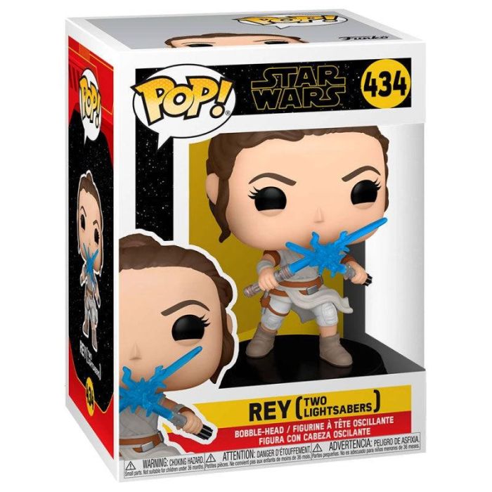 Figura POP Star Wars The Rise of Skywalker Rey with Light Sabers 1 Figura POP Star Wars The Rise of Skywalker Rey with Light Sabers 1