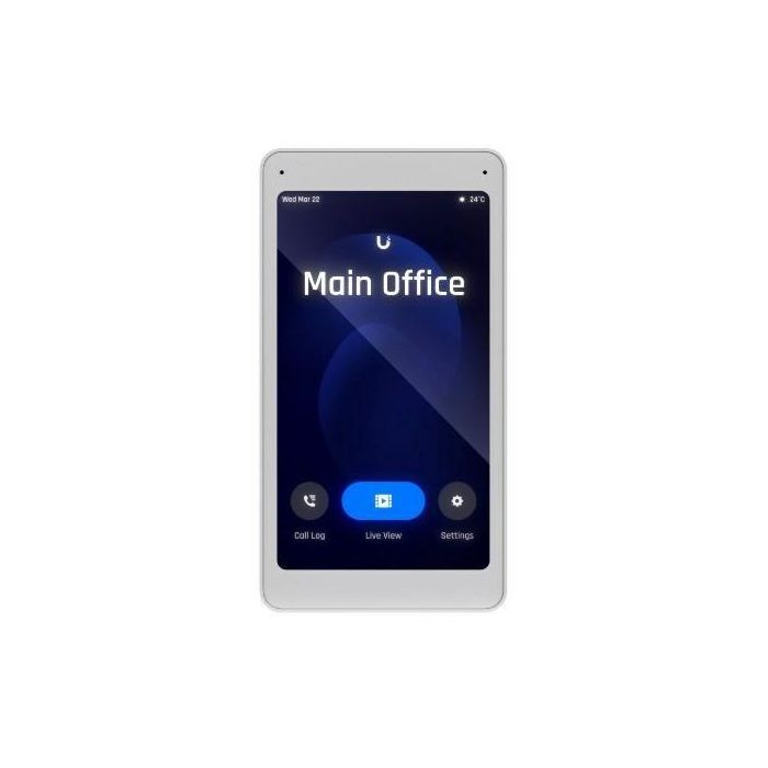 Ubiquiti Pantalla Táctil PoE 5" para Intercomunicador y Control de Acceso, Gestión de Visitas, Montaje Interior 720x1280p Ubiquiti Pantalla Táctil PoE 5" para Intercomunicador y Control de Acceso, Gestión de Visitas, Montaje Interior 720x1280p