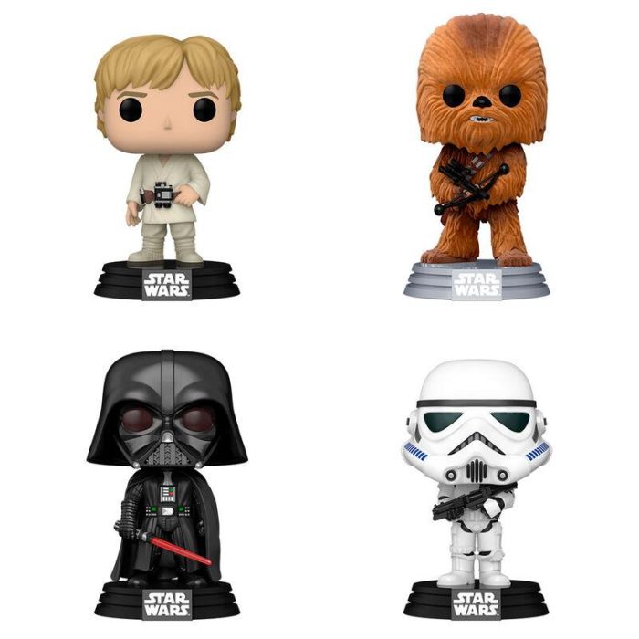 Blister 4 figuras POP Star Wars New Classics Exclusive 1 Blister 4 figuras POP Star Wars New Classics Exclusive 1