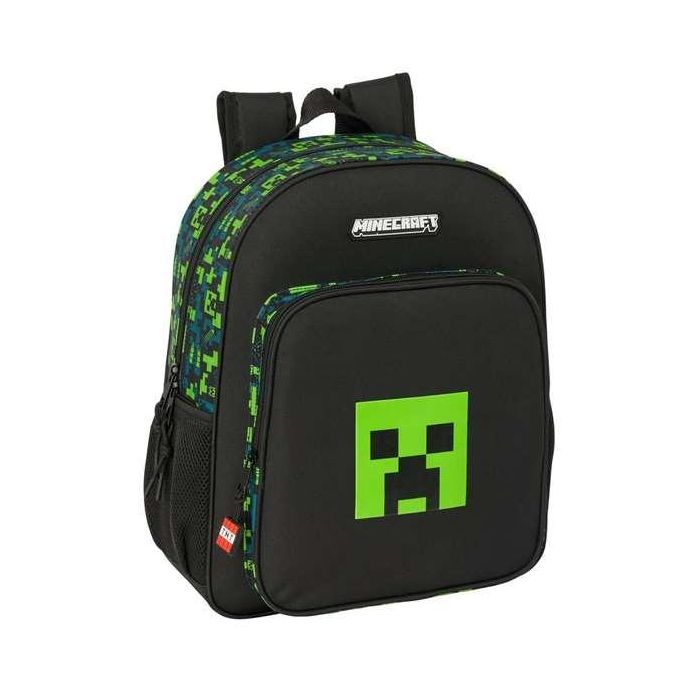 Safta Mochila Junior Adapt.Carro Minecraft TNT 32x38x12cm