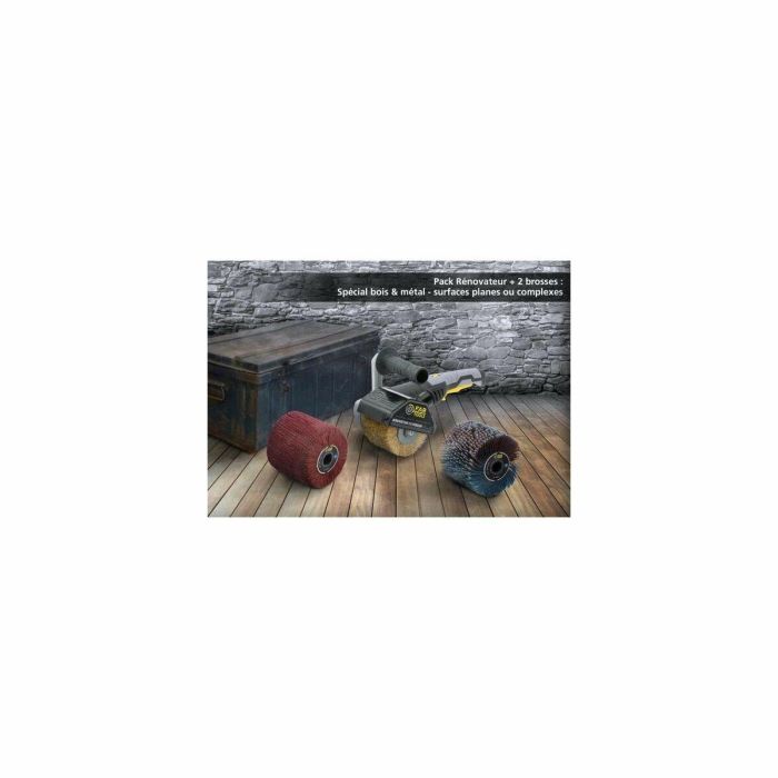 FARTOOLS Pack 615127: Renovador REX120C + cepillo y correas de nailon - Madera especial, metal y piedra - Superficies planas o complejas 10 FARTOOLS Pack 615127: Renovador REX120C + cepillo y correas de nailon - Madera especial, metal y piedra - Superficies planas o complejas 10