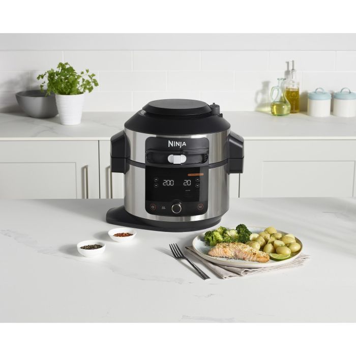 Ninja OL550EU Olla Eléctrica Multifunción 6L SmartLid Multi Cooker Foodi - 11 en 1, Cocina a Presión, Freidora de Aire 7 Ninja OL550EU Olla Eléctrica Multifunción 6L SmartLid Multi Cooker Foodi - 11 en 1, Cocina a Presión, Freidora de Aire 7
