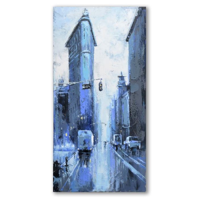 Cuadro Loft DKD Home Decor Azul 3 x 120 x 60 cm (2 Unidades) 1