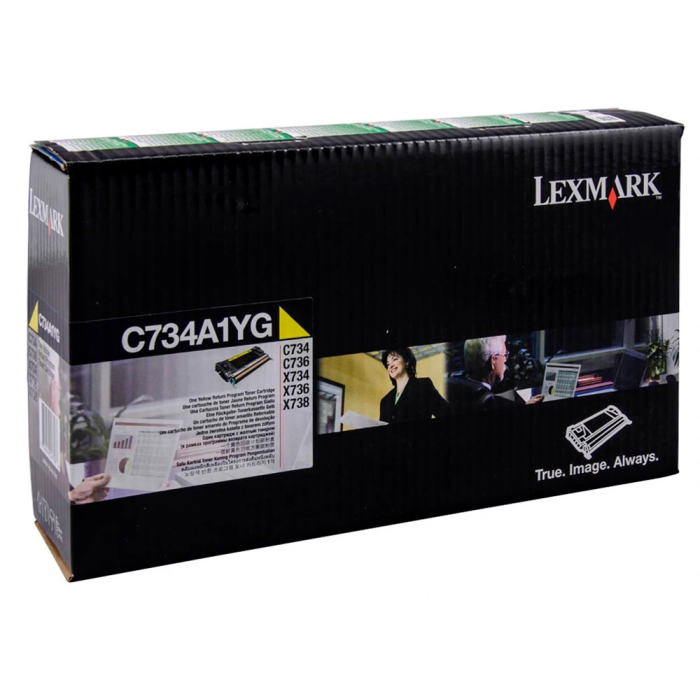 Lexmark C734 Tóner Láser Amarillo Original 6000 Páginas 1