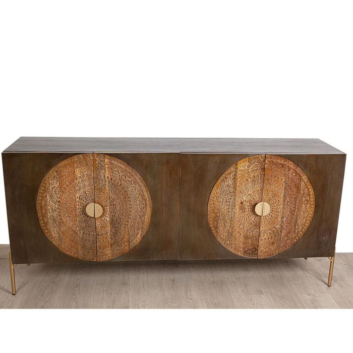 Aparador Romimex Marrón Metal Madera de mango 175 x 80 x 40 cm 3