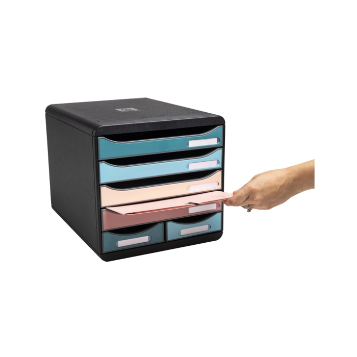 Exacompta Fichero Cajones Sobremesa Skandi DIN A4+ Polipropileno Reciclado 6 Cajones Colores Surtidos 2 Exacompta Fichero Cajones Sobremesa Skandi DIN A4+ Polipropileno Reciclado 6 Cajones Colores Surtidos 2