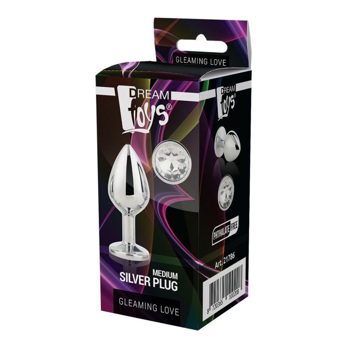 Plug Anal Dream Toys Gleaming Love Plateado 1 Plug Anal Dream Toys Gleaming Love Plateado 1