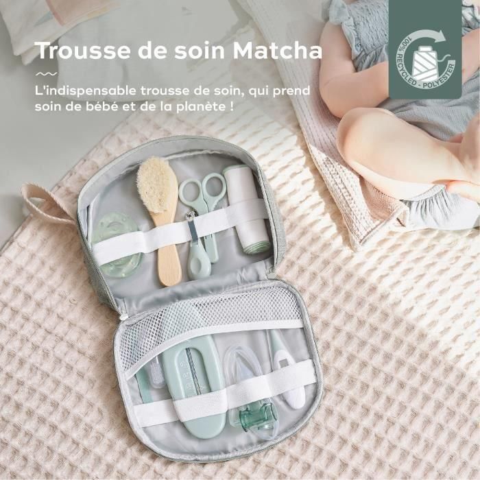 Babymoov Baby Care Kit - Nacimiento - En accesorios GRS -10 certificados de tela reciclada -10, matcha 1