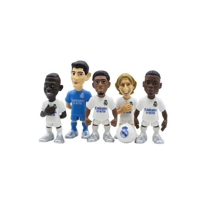 Pack minix con 5 figuras real madrid c.f 7 cm - modelos surtidos 8