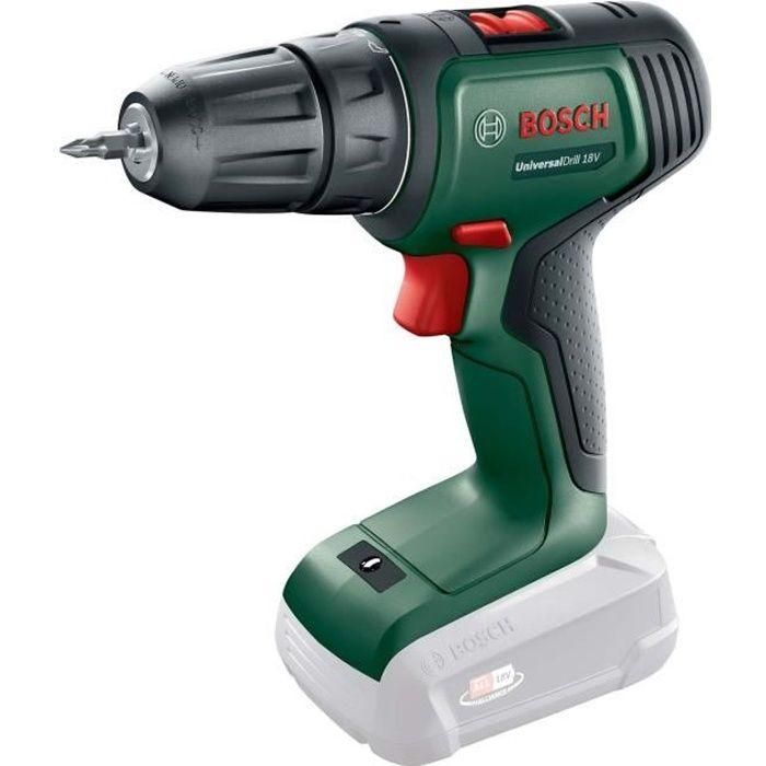 Bosch UniversalDrill 18 Taladro Atornillador Inalámbrico Compacto Solo Herramienta con 20 Posiciones de Par