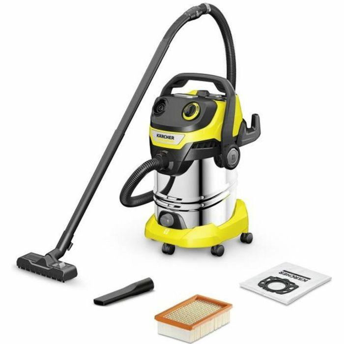 Karcher WD 5 S V-30/5/22 Aspirador en seco y húmedo 1100W, Depósito acero inoxidable 30 L, Función soplador, Filtro plegado plano 0 Karcher WD 5 S V-30/5/22 Aspirador en seco y húmedo 1100W, Depósito acero inoxidable 30 L, Función soplador, Filtro plegado plano 0