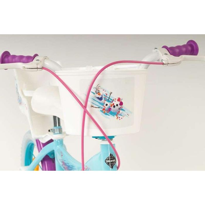 Huffy Bicicleta Infantil Frozen Disney 12 pulgadas, ideal para niñas de 3 a 5 años, con estructura de Hierro y Color Azul 6