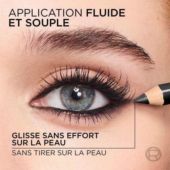 Lápiz de Ojos L'Oreal Make Up HAUTE COULEUR Negro (1 unidad) 1