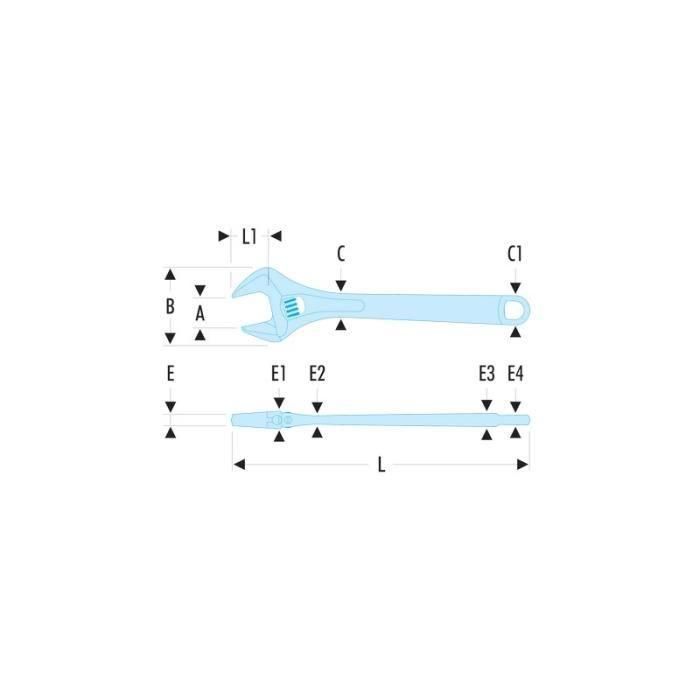 Facom SERIE 101 Llave Ajustable de Ajuste Rápido 12 Pulgadas con Mandíbulas Finas, Apertura Extra Ancha, Cuerpo Cromado Brillante y Graduación MM 1 Facom SERIE 101 Llave Ajustable de Ajuste Rápido 12 Pulgadas con Mandíbulas Finas, Apertura Extra Ancha, Cuerpo Cromado Brillante y Graduación MM 1