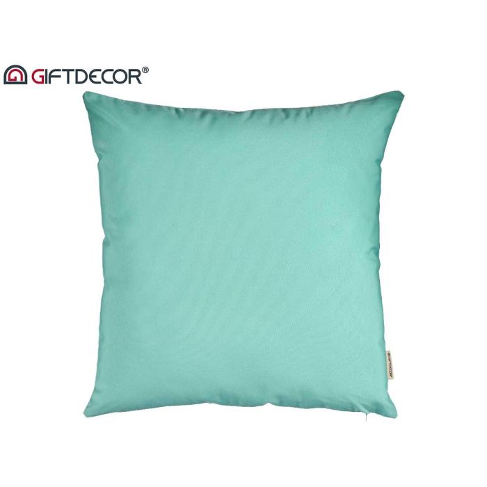 Funda Cojin Cremallera 60X60 Turquesa Giftdecor (24 Unidades) 1 Funda Cojin Cremallera 60X60 Turquesa Giftdecor (24 Unidades) 1