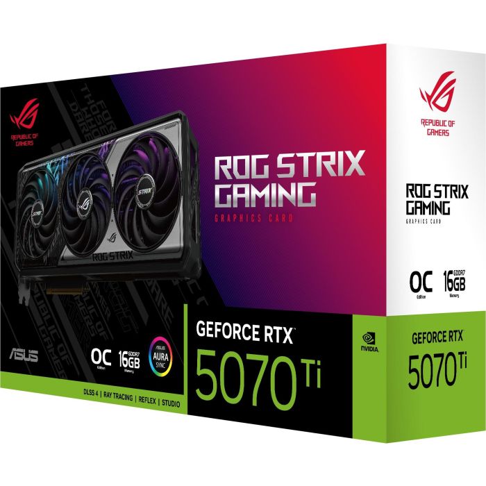 ASUS ROG STRIX RTX 5070 TI 16GB GDDR7 Tarjeta Gráfica 11