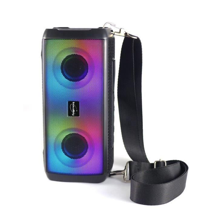 Altavoz luminoso bluetooth - INOVALLEY - HP345-B - 10W - LEDs - Bluetooth V5.3 - Micro - TWS - FM - USB 2.0 - micro SD - AUX-IN 3 Altavoz luminoso bluetooth - INOVALLEY - HP345-B - 10W - LEDs - Bluetooth V5.3 - Micro - TWS - FM - USB 2.0 - micro SD - AUX-IN 3