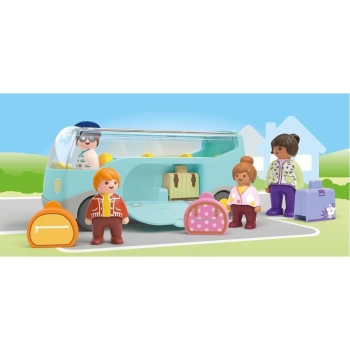 Playmobil 71682 Autobús Junior con 4 figuras, compartimento para maletas, juguete recomendado para niños de +12 meses 1