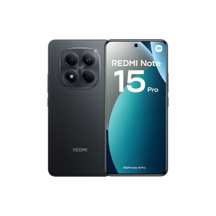 Xiaomi Redmi Note 15 Pro Smartphone 6.83" 12GB RAM 512GB ROM Negro - Cámara 200MP, Batería 6500 mAh, Carga 45W, Resistencia IP65, HyperOS 2