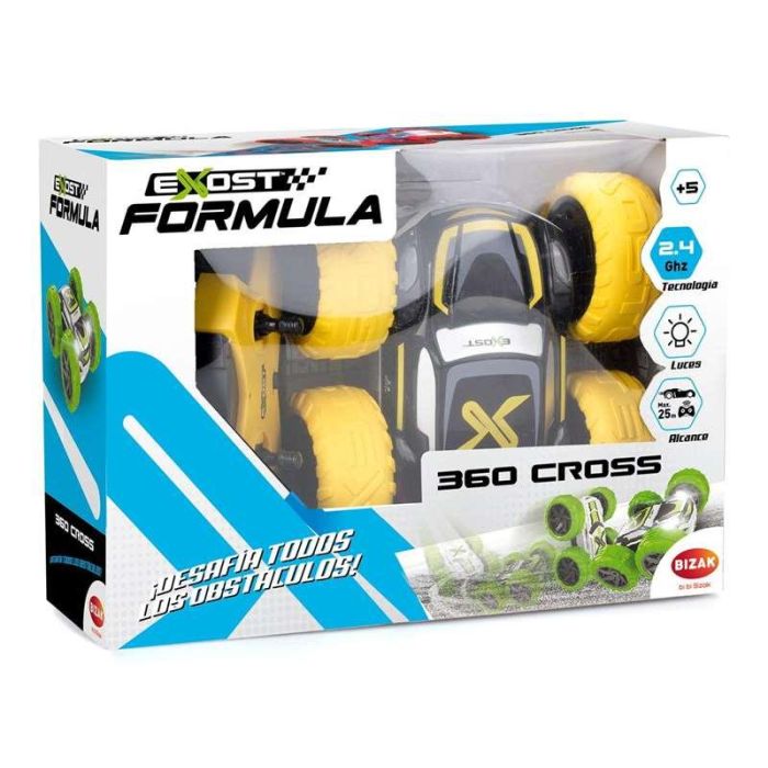 Exost Coche Radio Control Cross 360º, 2.4 GHz, 12 km/h Velocidad Máxima, 30 cm, Plástico, con Luces y Sonidos, Modelos Surtidos 12 Exost Coche Radio Control Cross 360º, 2.4 GHz, 12 km/h Velocidad Máxima, 30 cm, Plástico, con Luces y Sonidos, Modelos Surtidos 12
