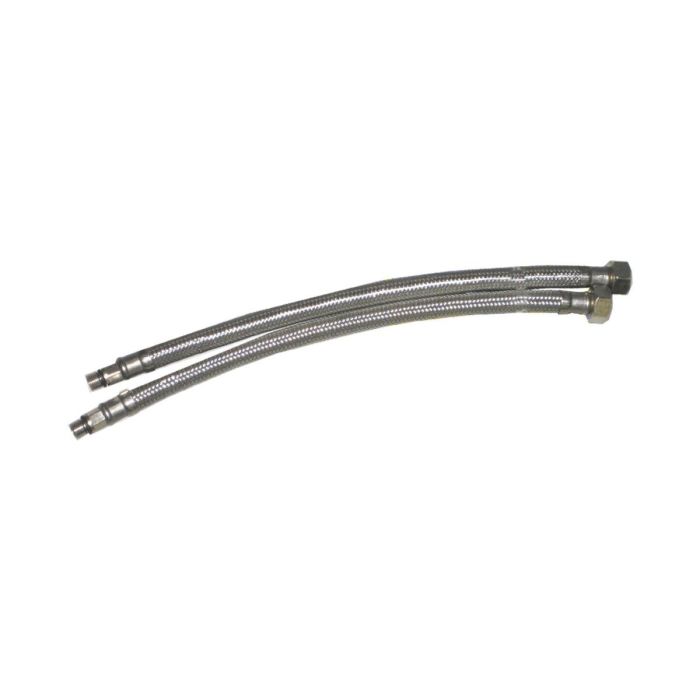 Edm Latiguillo monomando 35cm acero inoxidable y EPDM juego 2 unidades