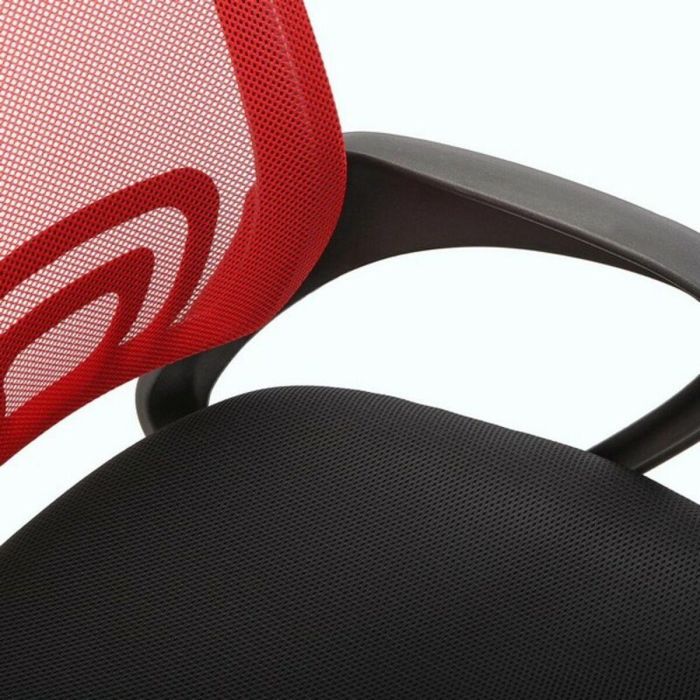 Sillón de Oficina Versa Negro Rojo Multicolor 51 x 58 cm 2