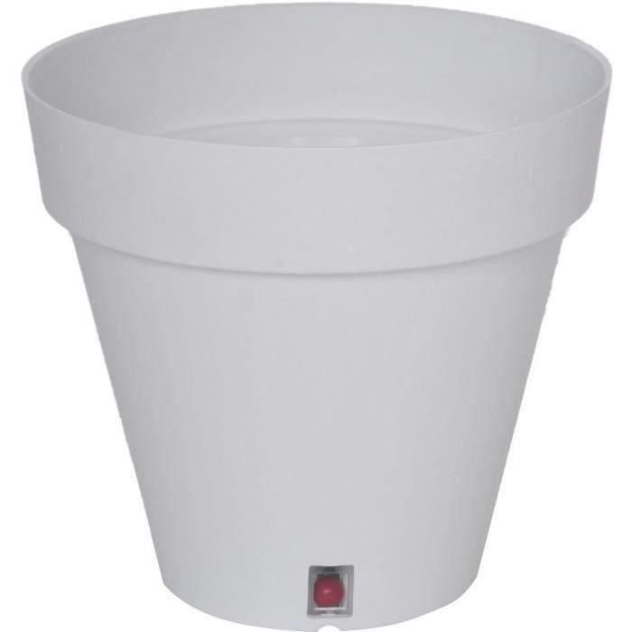 Riviera RIV3580795930029 Jardinera redonda RIVIERA LOFT de Plástico, Ø 30 cm, Blanco Riviera RIV3580795930029 Jardinera redonda RIVIERA LOFT de Plástico, Ø 30 cm, Blanco