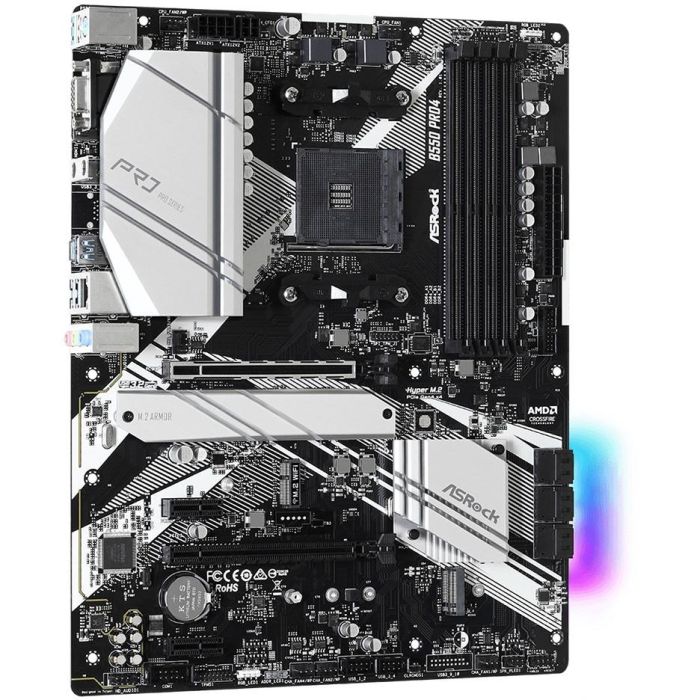 ASRock B550 Pro4 Placa Base AM4 ATX con VGA/HDMI y DDR4 3 ASRock B550 Pro4 Placa Base AM4 ATX con VGA/HDMI y DDR4 3