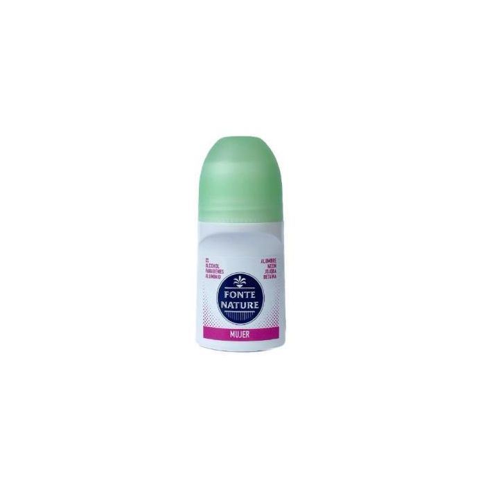 FONTENATURE Desodorante Mujer Hidratante con Aceite de Jojoba y Mineral de Alumbre 75ml para Pieles Sensibles