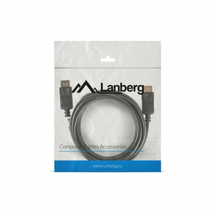 Lanberg CA-DPDP-10CC-0030-BK Cable DisplayPort 3m Negro 2 Lanberg CA-DPDP-10CC-0030-BK Cable DisplayPort 3m Negro 2