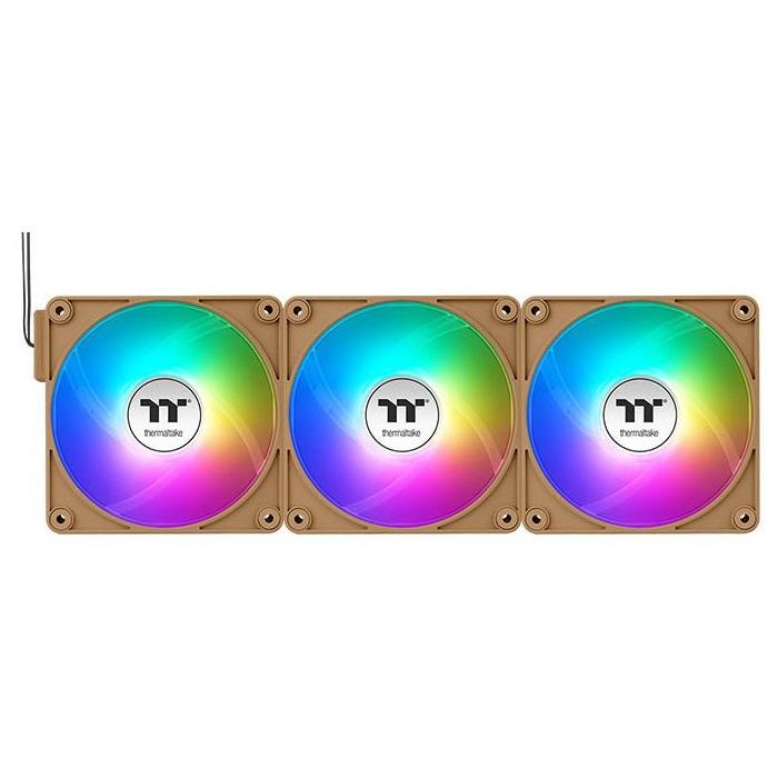 Thermaltake CT120 EX Reverse ARGB Sync PC Ventilador 120mm Gravel Sand 3 Pack para Refrigeración de Carcasa (500-2000 RPM) 2 Thermaltake CT120 EX Reverse ARGB Sync PC Ventilador 120mm Gravel Sand 3 Pack para Refrigeración de Carcasa (500-2000 RPM) 2