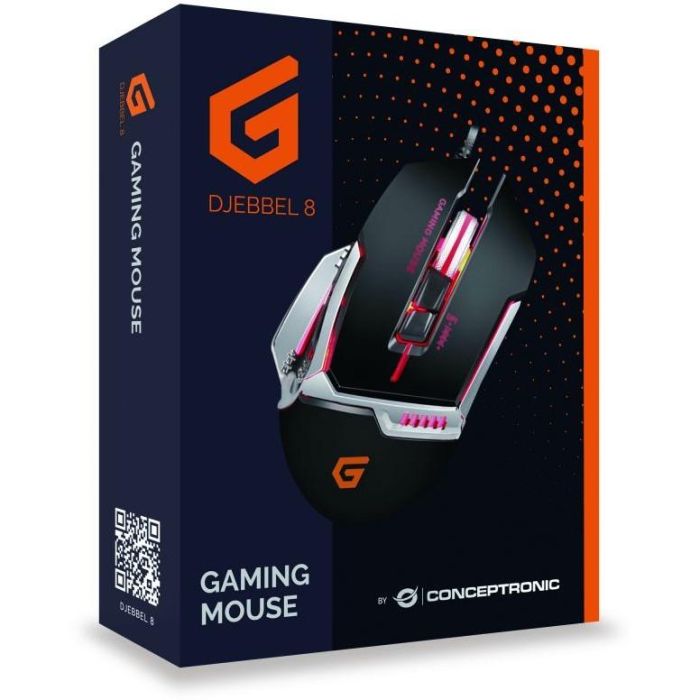 Conceptronic Ratón Gaming DJEBBEL02B Óptico 4000 DPI, 8 Botones Programables, Diseño Ergonómico 7 Conceptronic Ratón Gaming DJEBBEL02B Óptico 4000 DPI, 8 Botones Programables, Diseño Ergonómico 7