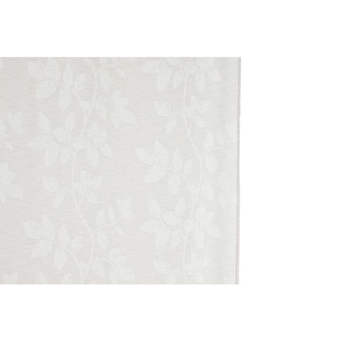 Cortina Romantico DKD Home Decor Beige 260 x 140 cm (2 Unidades) 2