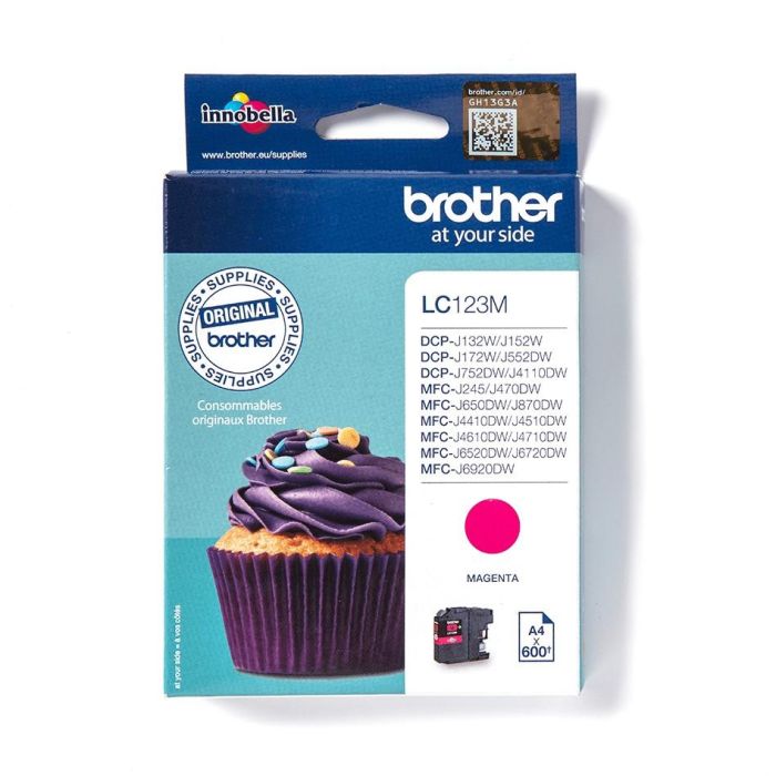 Brother Tinte LC-123M Magenta, hasta 600 páginas (ISO/IEC 24711) 0 Brother Tinte LC-123M Magenta, hasta 600 páginas (ISO/IEC 24711) 0
