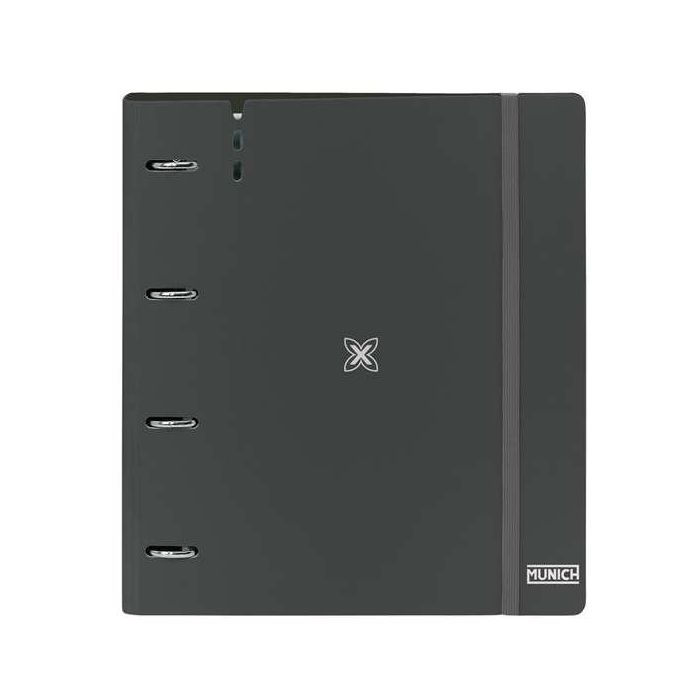 Safta Carpeblock Munich Lagoon PP Foam 4 Anillas 35mm Negro 27x32x4cm