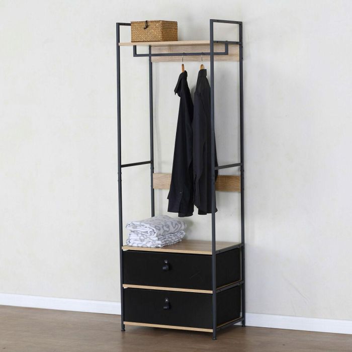 Armario Max Home Tela Acero Melamina Aglomerado 60 x 175 x 40 cm 5 Armario Max Home Tela Acero Melamina Aglomerado 60 x 175 x 40 cm 5