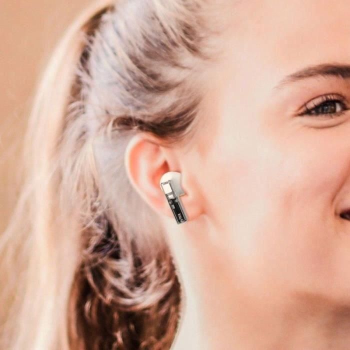 Auriculares inalámbricos Bluetooth - CGV - URBAN GHOST (Blanco) - Batería de 30h - Control táctil - TWS 3 Auriculares inalámbricos Bluetooth - CGV - URBAN GHOST (Blanco) - Batería de 30h - Control táctil - TWS 3