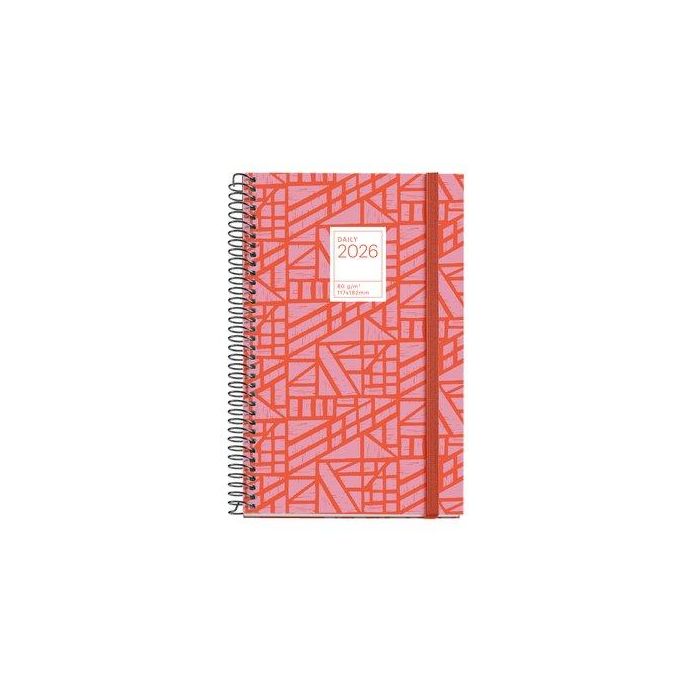 Agenda Anual (2026) Miquelrius Grafica Espiral Tapa Extra Con Goma Activa 117X182 D/P Baden
