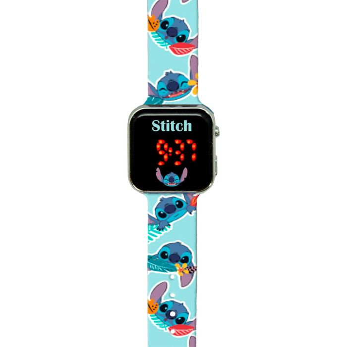Kids Licensing Las4039 Reloj Digital LED de Muñeca Stitch Disney con Batería, Funciones de Hora 12h y Fecha (Mes/Día), Niños +3 años 1