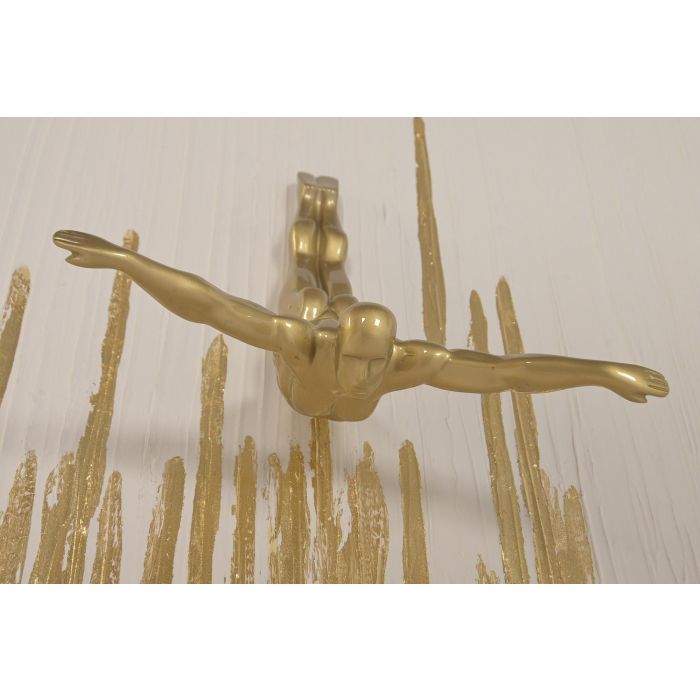 DKD Home Decor Cuadro Glam Dorado Blanco 15.5 x 120 x 80 cm (2 Unidades) 2 DKD Home Decor Cuadro Glam Dorado Blanco 15.5 x 120 x 80 cm (2 Unidades) 2