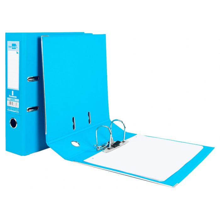 Carpeta de anillas Liderpapel AZ73 A4 Celeste (1 unidad) 9