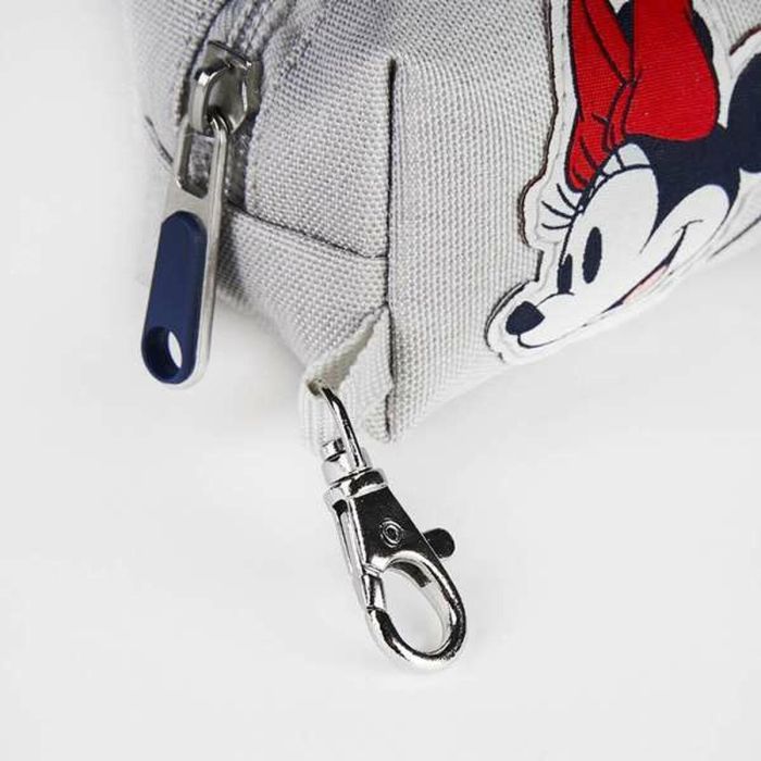 Estuche Escolar Minnie Mouse Gris Multicolor 3