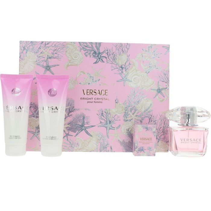 Versace BRIGHT CRYSTAL ESTUCHE 2 pz - Eau de Toilette para Mujer, Set de Regalo Floral Frutal