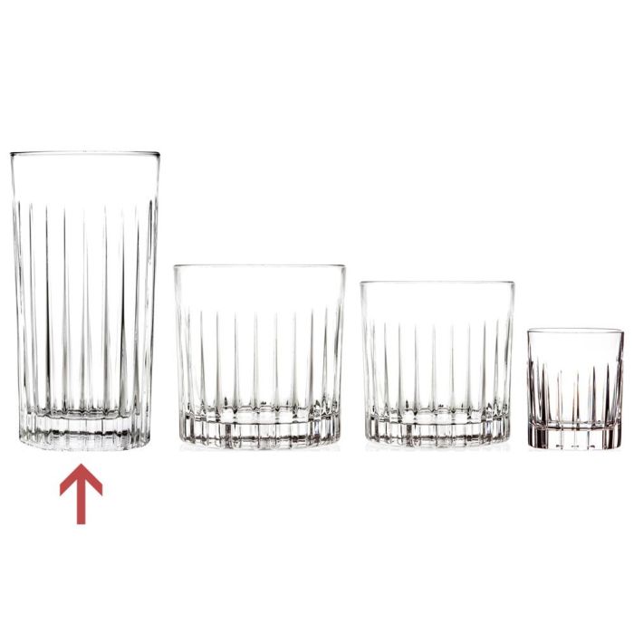 Rcr Cristalleria IT Timeless Vaso Alto 440 Ml Cristal Ecológico LUXION 6 Unidades Altura 150 Mm