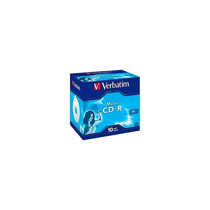 Verbatim Cd-R Music, 80Min, 16X, 10 Pack Jewel Case Verbatim Cd-R Music, 80Min, 16X, 10 Pack Jewel Case