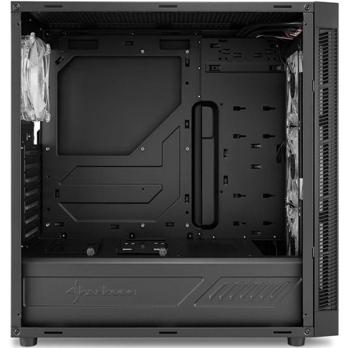 Sharkoon TG5 Pro RGB Caja PC Midi Tower ATX Negra con Cristal Templado, 4 Ventiladores RGB y Soporte Refrigeración Líquida 2