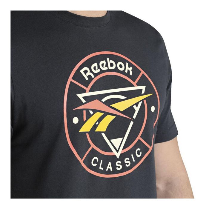 Camiseta de Manga Corta Hombre Reebok Classic Trail Negro M 6